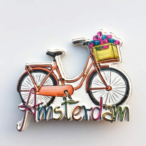 Imán decorativo triangular de bicicleta 3D Hengkaising miniatura 5