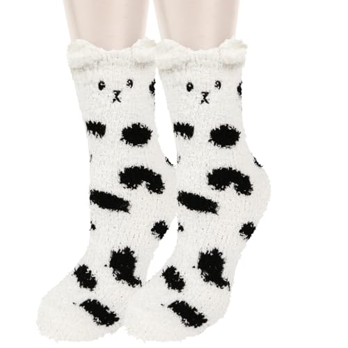 Image of Benefeet Sox Cute Fuzzy Socks for Women Girls - Fluffy Cozy Warm Winter Funny Animal Slipper Plush Sleeping Socks