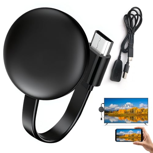 4K HDMI Wireless Dongle 5G, Chromecast, Miracast Display Adapter für TV, Monitor, Projektor – Full HD Screen Mirroring für Android, iOS, Windows – Plug & Play für Präsentationen und Streaming