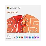 Microsoft 365 Personal | 12 meses | 1 persona | Apps Office con IA | 1TB de Almacenamiento OneDrive | Código de activación enviado por email