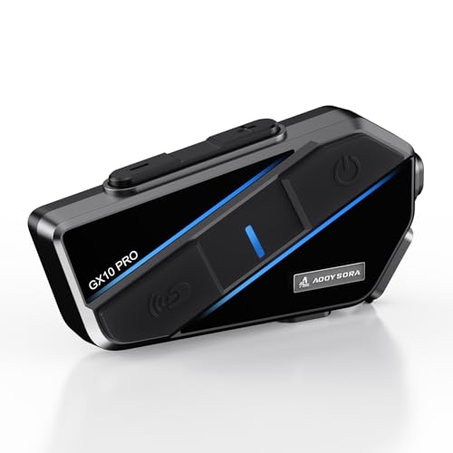 【大きなボタン】 AOOYSORA バイク インカム GX10 PRO 1-10人同時通話...