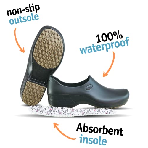 Sticky Nursing Shoes Women - Chefs - Kitchen - Nurses - Clogs for Work - Waterproof Non Slip2