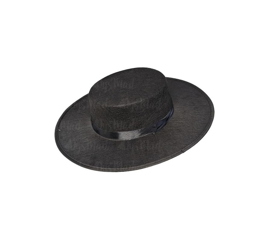 Dysmad Sombrero Cordobés Negro. Varias Tallas para Hombre, Mujer, niño/niña. Elaborado en Fieltro. (FR/ES, Números, 38, 39, Negro)