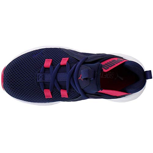 Image of PUMA unisex child Enzo 2 Weave Slip on Sneaker, Peacoat-bright Rose, 1.5 Little Kid US