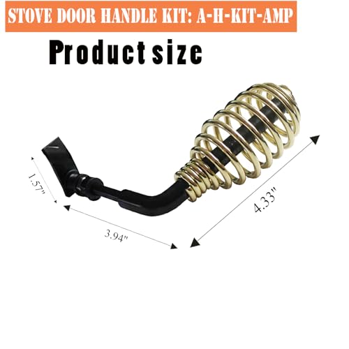 FCCUM Replacement Breckwell Stove Door Handle Kit: A-H-KIT-AMP by FCCUM - Image 2