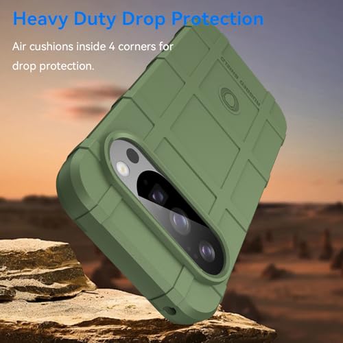 Coque Pixel 10 Pro robuste antichoc TPU vert protection objectif - 7