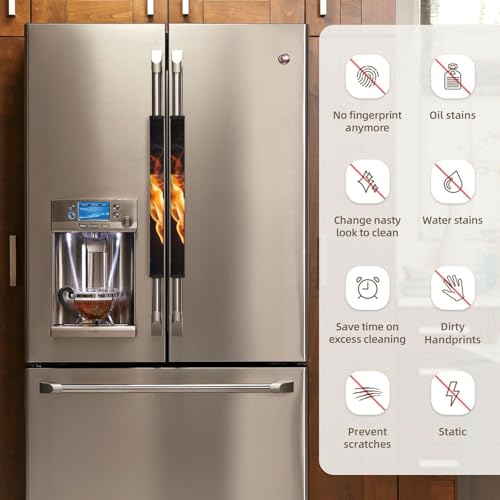 QAZWZML Torches Printed Door Handle Gloves (2 Pack), Home décor, Suitable for refrigerators and microwaves.