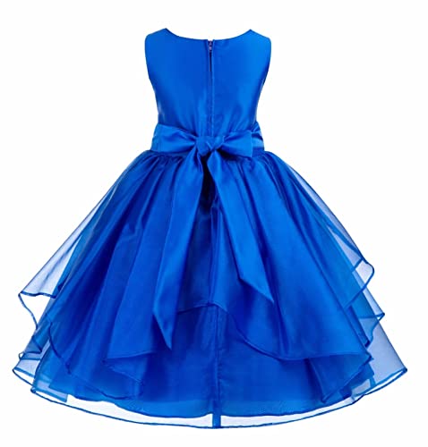 Image of Kids Dresses Baby Girls' A-Line Weddings Festivals Organza Sequins with Cotton Fit and Flair Ball Gown