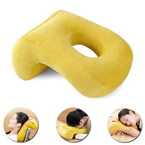 Wingteng Nap Sleeping Face Pillow Memory Foam Design for Face Down Sleeping Back