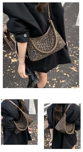 Bolso cruzado con estampado de leopardo para mujer miniatura 2