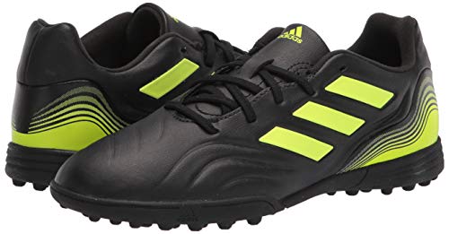 Adidas Boy's Copa Sense.3 Turf Soccer Shoe, Black/White/Solar Yellow, 12 Little Kid #TOP6