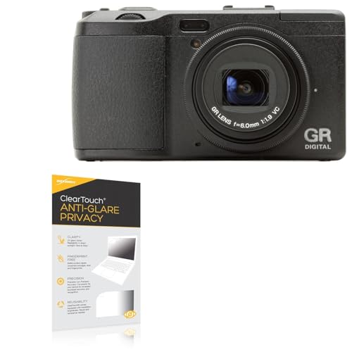 BoxWave Screen Protector Compatible with Ricoh GR IV - ClearTouch Anti-Glare Privacy (2-Pack), Privacy Screen Protector Flexible Film Anti-Glare