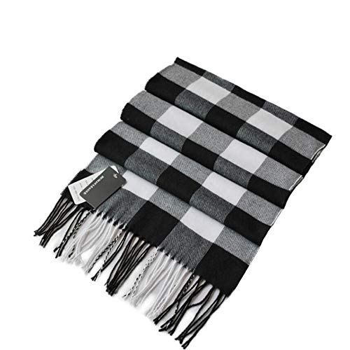 Super Soft Scarf Plaid Cashmere Feel Scarves Luxurious Classic Winter Scarf For Men Women (A-8)