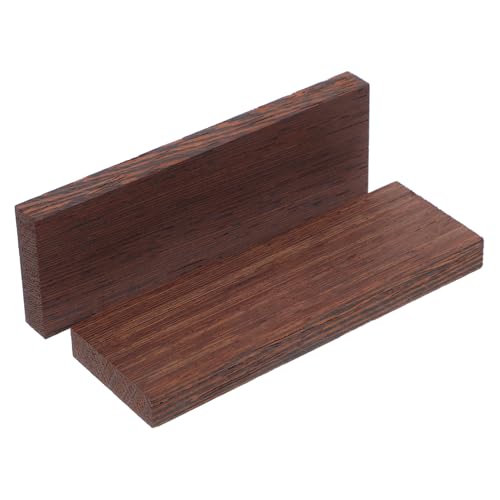 GRIRIW Diy Kitchen Knife Handle Material 2pcs Wooden Replacement Handles Chopping Cutter Grip Solid Wood for Vegetable Knife Multipurpose Craft Tool