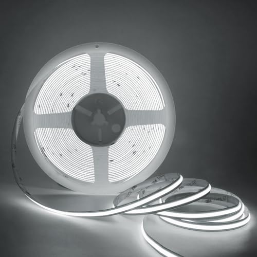 Tira LED Flexible 12V COB 26.24FT Luz Día Super Brillante miniatura 1