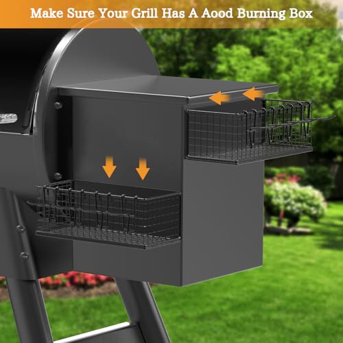 Image of 2 Pack of Magnetic Storage Bin for Traeger Grills, Suit for Traeger Ironwood 885, Pro Series 34, Pro Series 22, Pro D2 575, Pro 780, Ironwood 650, Z-Grills, Pit boss