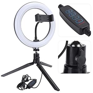 Ringlicht, compact en lichtgewicht LED-ringlicht Verstelbaar met statief voor binnenverlichting voor portret