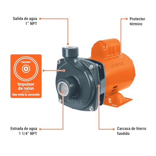 Bomba de agua 1/2 hp 3 bomba de agua 1 2 hp ficha tecnica marca TRUPER (3)