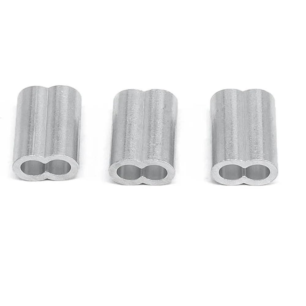 Manicotto in Alluminio Manicotto a crimpare Manicotto for Cavo Puntali for Cavo Blocco for Cavo in Alluminio Fermacavo a crimpare Hardware for Corda(1.5mmX1000pcs)