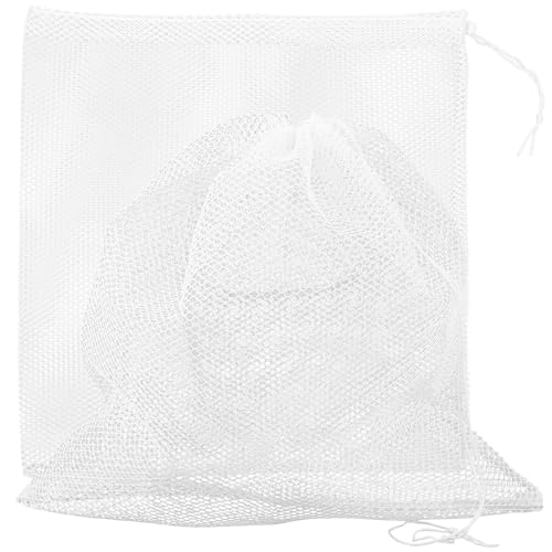 Bolsa de filtro para bomba de estanque 45x45cm blanca 2pcs
