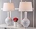 Safavieh Lighting Collection Blanche Gourd White Table Lamp, Set of 2