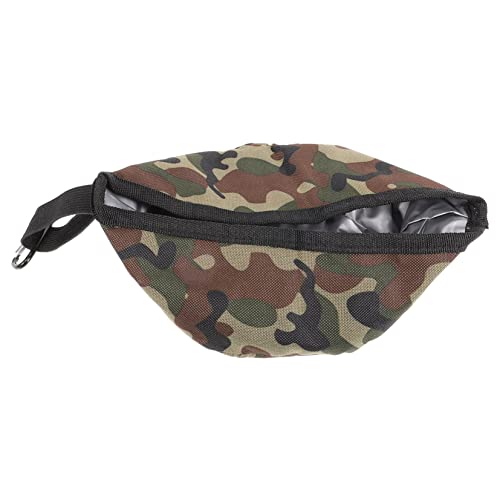 SUPVOX Puppy Folding Bowl Portable Pet Dish Made of Leak Design for Travel Outdoor Activities and Easy Feeding Camouflage