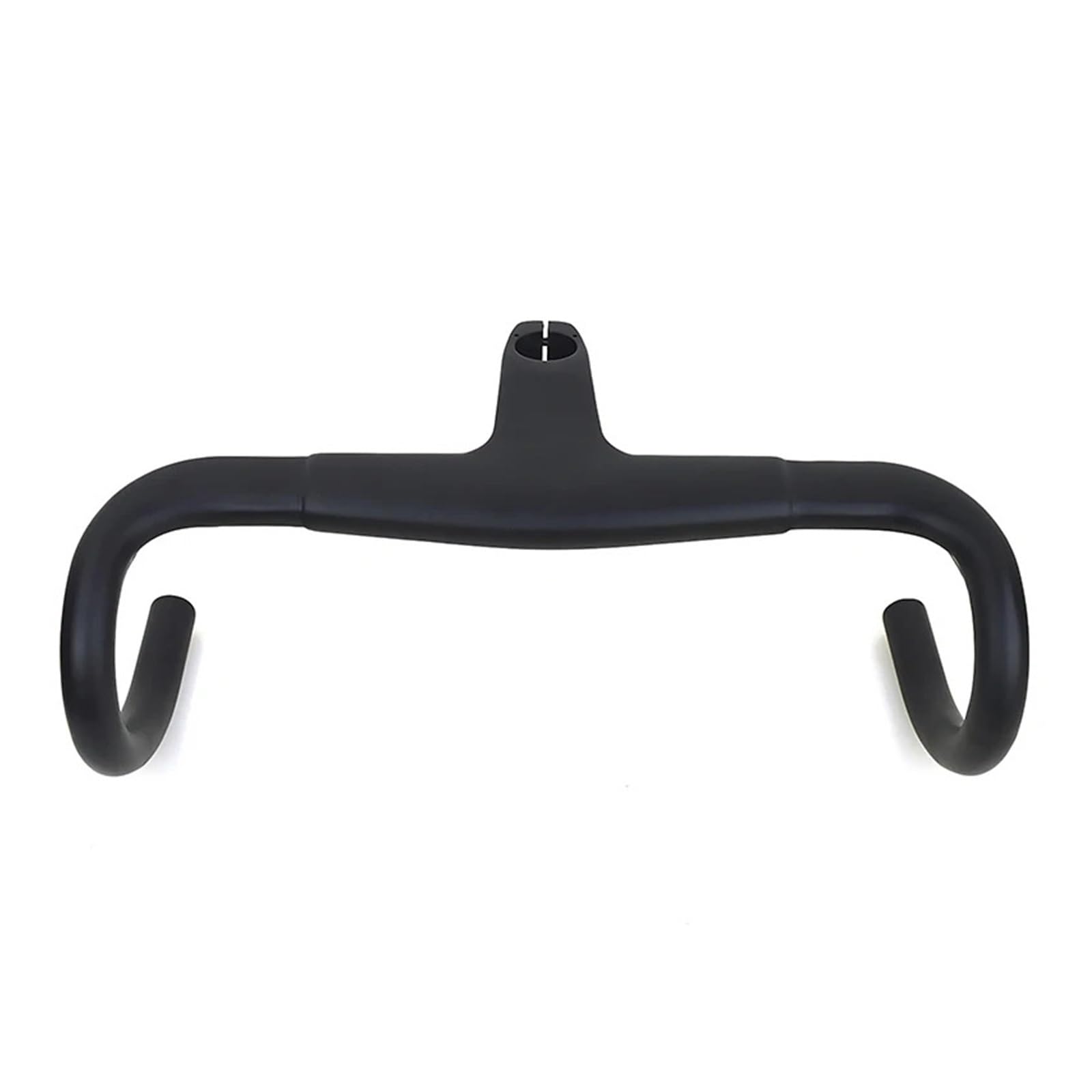 Manubrio Bici Manubrio e Attacco Manubrio integrali for Bici da Strada UD in Fibra di Carbonio, Tubo Tondo Integrato con Adattatore di conversione da 31,8 mm, 28,6 mm