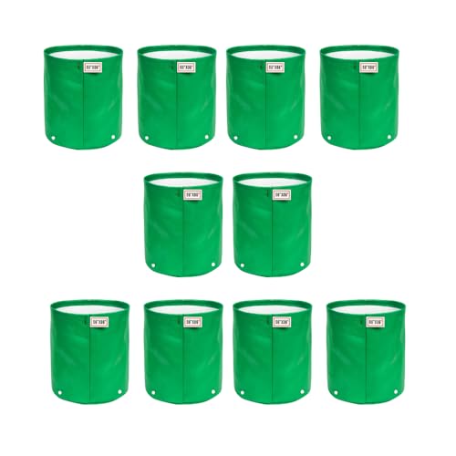 Image of HDPE Grow Bag 340 GSM UV Treated Plant Grow Bag 06x06 Inch - Pack of 10