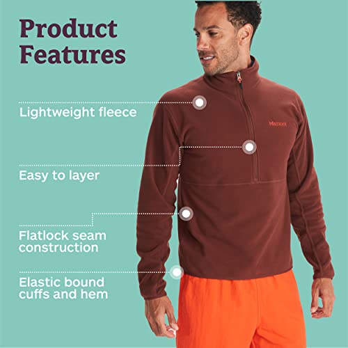 Image of MARMOT Men's Rocklin 1 /2 Zip, Lightweight Fleece Pullover Jacket