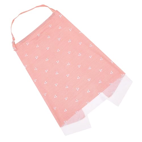 TINEASUR Toalla de Lactancia Materna de Algodón para Ñiño, Cobertura Multifuncional Malla, Capa Ligera para Mamás en Exteriores, Protección Discreta para Alimentación, Color Rosa Pequeño