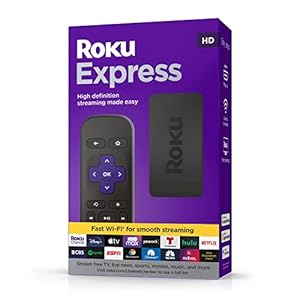 Roku Express (New, 2022) HD Streaming Device with High-Speed HDMI Cable and Simple Remote, Guided Setup, and Fast Wi-Fi