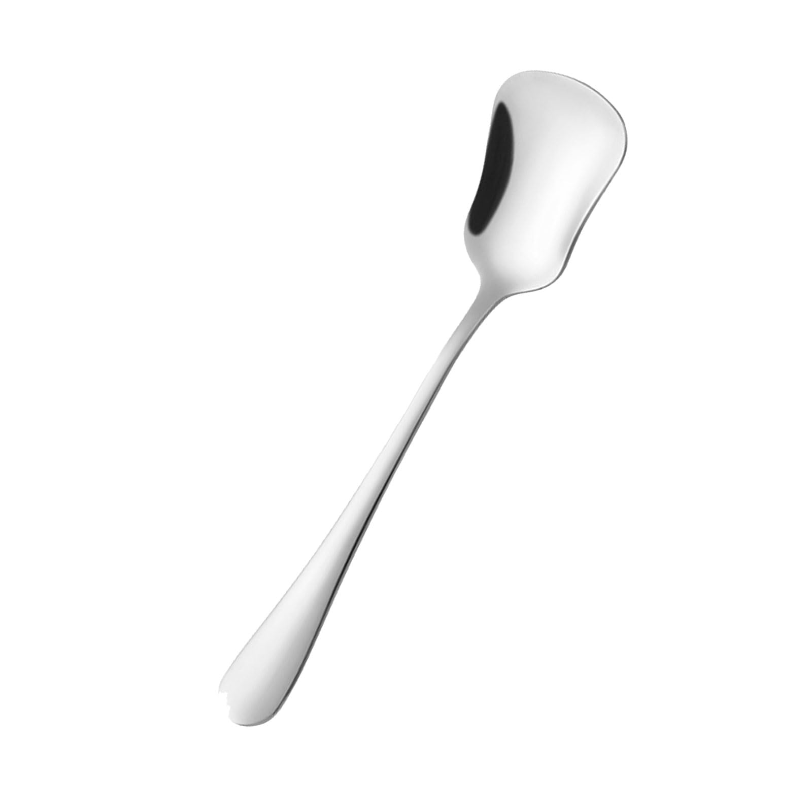 BWANGIAO Premium Stainless Steel Dessert Spoon With Unique Gourd Shape Head Small Shovel Spoon For Ice Cream Coffee And Yogurts
