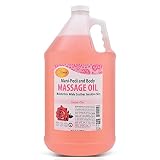 SPA REDI - Massage Oil, Sensual Rose, 128 Oz - Professional Pedicure, Manicure, Full Body Massage Th