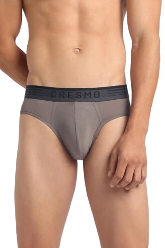 Image of Cresmo Men's|Anti-Microbial Luxury Micro Modal Underwear Breathable Ultra Soft Comfort Lightweight Brief|Pack of 2 |