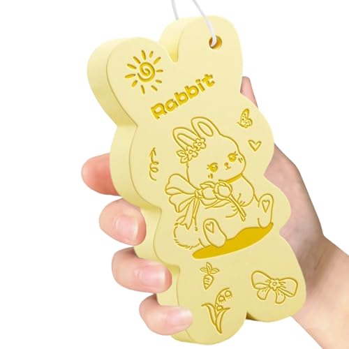 CGACCSD Esponjas De Baño Para Ducha | Esponjas de Baño con Estampado de Conejito para Mujer | Tela 3D Para Piel Uso Facial Viaje Camping