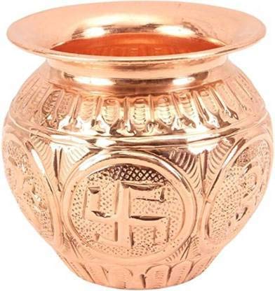 Pure Copper Lota Pooja Kalash Copper Pot Arti Lota | Copper Karwa Lota DHANTERASH Special Medium