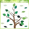 200Pcs Green Leaf Cardboard Decoration in Eight Colors, Bright Colors Leaf Stickers Spring Summer Bulletin Board Tree, DIY Crafts Suitable for Classroom Decoration #2