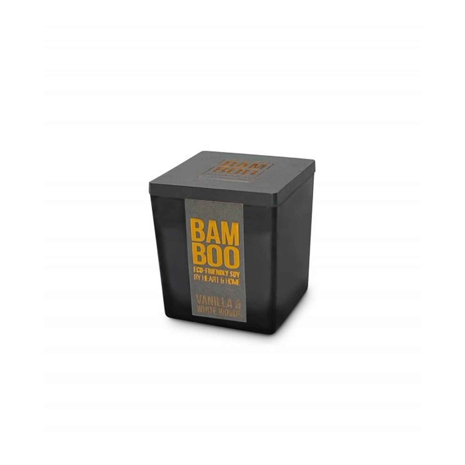 Vanilla & White Woods Bamboo Small Jar Candle