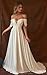 cantcauli Boho Off Shoulder Wedding Dress with Train Satin Sweetheart Chiffon A Line Sleeveless Pleated White Bridal Dress for Women US14