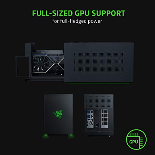 Razer Tomahawk Gaming Desktop (H1/i9-9980HK/16GB DDR4/512GB+2TB/750W): Small Form Factor, Modular Design with Tool-Less Sled System, Full-Sized GPU Support, Expandable 2.5" SSD/HDD Storage, Black - Image 5