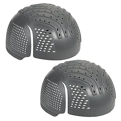 Ergodyne Skullerz 8945F(x) uniwersalna wkładka z dodatkowym otworem wentylacyjnym, pasuje do każdej czapki z daszkiem, 2-pak, węgiel drzewny