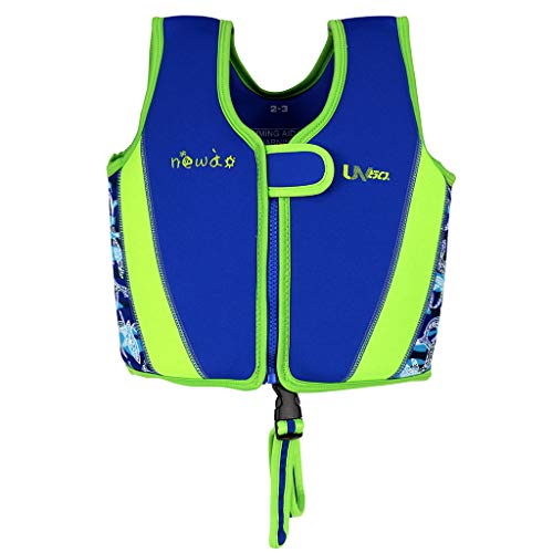Kids Swim Trainer Vests Boys Girls Floating Jackets Waterproof Learn-to-Swim Swiming Equipment for Children (Green, M)