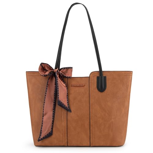Montana West Medium Brown Tote Bag MWC-323BR