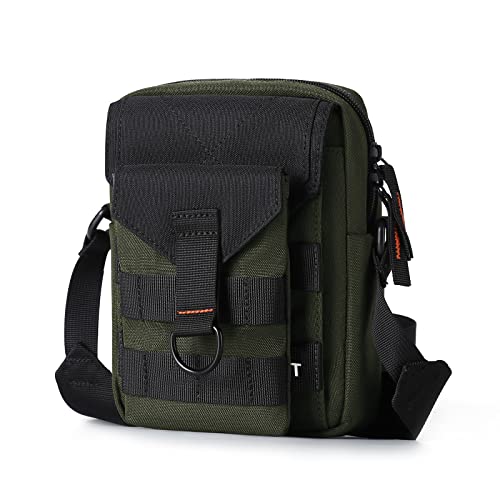 Bolso de hombro lateral pequeño para hombres y mujeres, mini bolsa de mensajero, bolso de viaje, cartera de pasaporte, bolso de teléfono celular, cartera para el cuello Cover