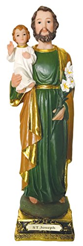 Estatua decorativa de San José de 5 pulgadas miniatura 1