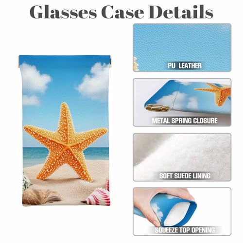 Image of Dragonfly Glasses Case Lightweight Glasses Cases PU Sunglass Organizer Eyeglasses Case Glasses Cases For Men Women