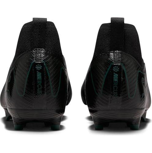 Nike Jr. Mercurial Superfly 10 Academy Little/Big Kids' MG High-Top Soccer Cleats (FQ8304-002, Black/Deep Jungle/Black) Size 2.53