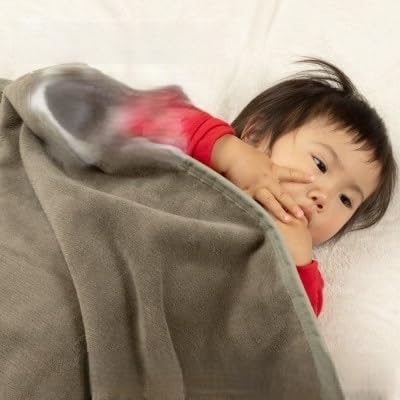 ふわぽか 綿毛布 オリーブ 100×140cm 日本製 綿100% 毛布