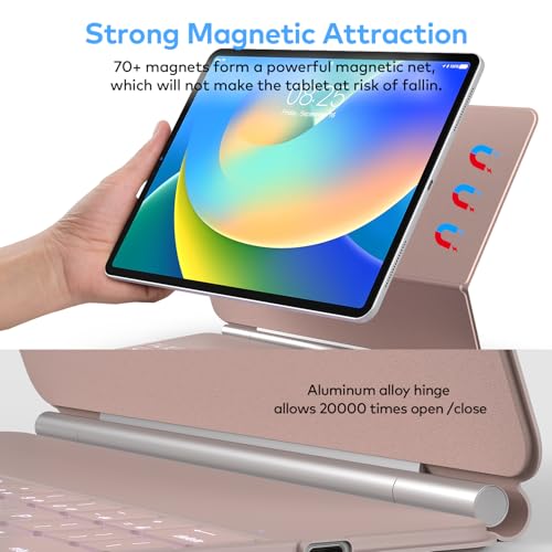 Image of runelk Magic-Style Magnetic Keyboard Case with Multi-Touch Trackpad for iPad Air 11-inch (M3 2025 / M2 2024) & iPad Pro 11 inch (1st-4th Gen) - Also Compatible with 10.9 inch iPad Air 4th /5th Gen