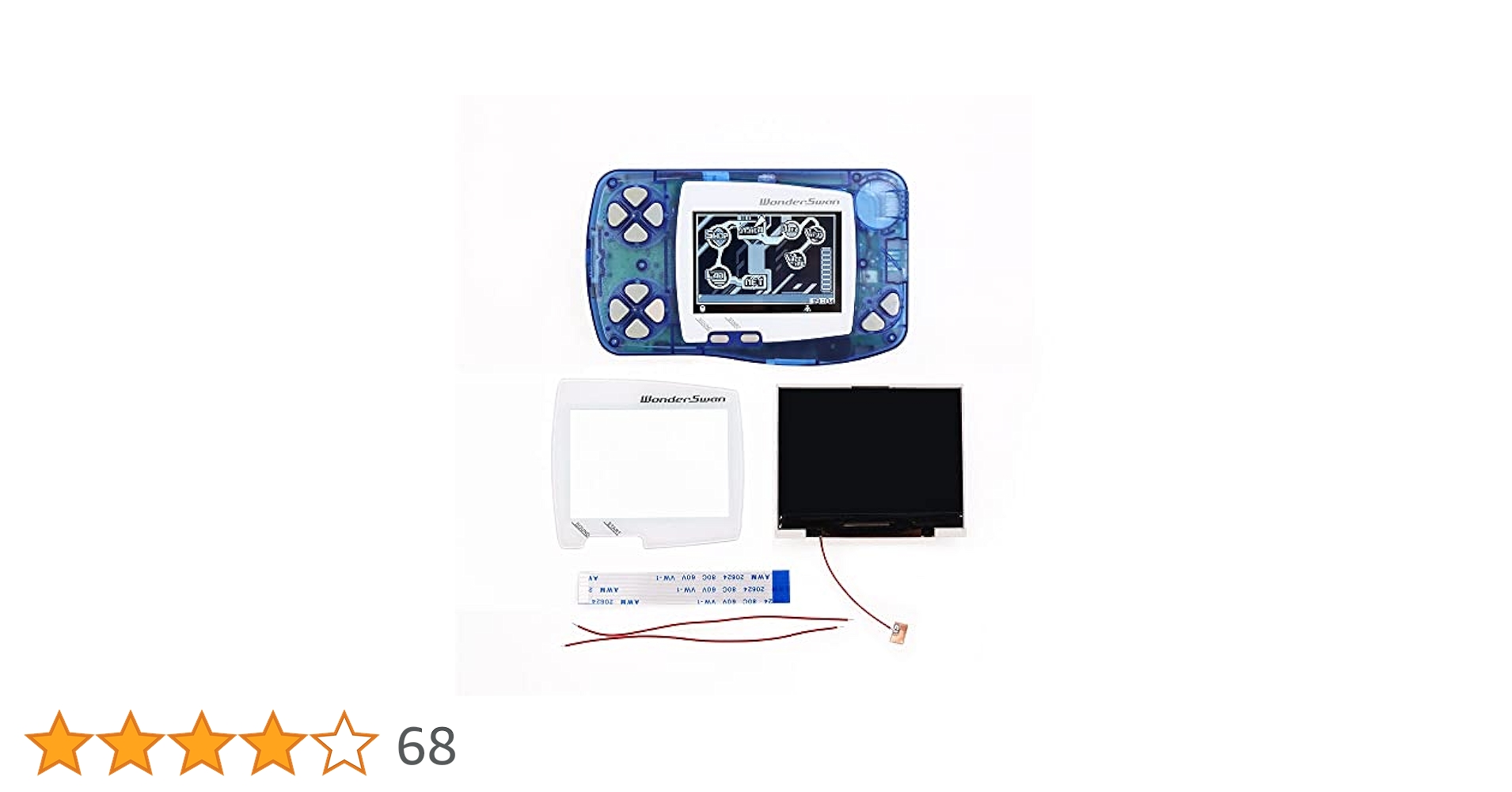 送料込ワンダースワン WonderSwan 本体 バックライト化改装 BANDAI - 送料込ワンダースワン WonderSwan バックライト化加工